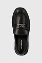 Шкіряні мокасини Karl Lagerfeld MACIE чорний KL41213.000