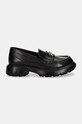 Δερμάτινα μοκασίνια Karl Lagerfeld PHOENIX KL42111.00S μαύρο AW24