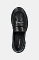 Δερμάτινα μοκασίνια Karl Lagerfeld PHOENIX μαύρο KL42111.00S