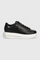 Шкіряні кросівки Karl Lagerfeld KAPRI KL62525N.000 чорний AW24