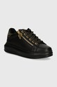 Karl Lagerfeld sneakers KAPRI piele negru KL62527.00G