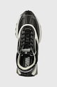Karl Lagerfeld sneakersy skórzane ZONE czarny KL62934.101