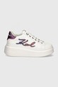 Karl Lagerfeld sneakersy skórzane ANAKAPRI KL63510A.01R biały AW24