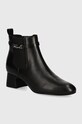 Karl Lagerfeld ghete chelsea de piele BONNIE pana la 5 cm negru KL30344.000