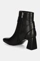 Boty Kožené kotníkové boty Karl Lagerfeld BEATA KL31444.000 černá