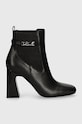 Δερμάτινες μπότες Karl Lagerfeld ASTRA NOVA KL33160.000 μαύρο AW24