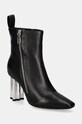 Karl Lagerfeld cizme de piele KL TOWER 5-8 cm negru KL33964.000