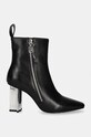Karl Lagerfeld cizme de piele KL TOWER KL33964.000 negru AW24