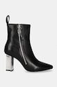 Karl Lagerfeld cizme de piele KL TOWER KL33964.000 negru AW24