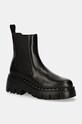Шкіряні черевики Karl Lagerfeld KOMBAT без утеплення чорний KL45344.000