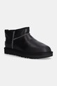 UGG leather snow boots Classic Ultra Mini Lthr Regen light insulation black 1163490.BLK