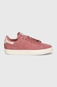 adidas Originals sneakersy zamszowe Stan Smith Cs IF6945 bordowy AW24