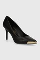 Δερμάτινες γόβες Versace Jeans Couture Scarlett στιλέτο μαύρο 77VA3S50.ZP127.899