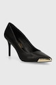 Δερμάτινες γόβες Versace Jeans Couture Scarlett στιλέτο μαύρο 77VA3S50.ZP127.899