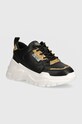 Кроссовки Versace Jeans Couture Speedtrack синтетический чёрный 77VA3SC2.ZP308.G89