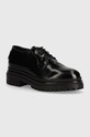 Weekend Max Mara pantofi de piele HAITI piele negru 2425526114600.B.HAITI