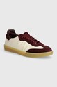Шкіряні кросівки Weekend Max Mara PACOBICOLOR замша бордо 2425766054600.RUBY