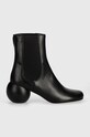 Weekend Max Mara ghete chelsea de piele ESTE 2425796014600.BLACK negru AW24