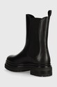 Încălțăminte Weekend Max Mara ghete chelsea de piele LIVREA 2425796034600.BLACK negru