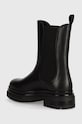 Obuwie Weekend Max Mara sztyblety skórzane LIVREA 2425796034600.BLACK czarny