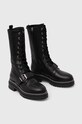 Încălțăminte Weekend Max Mara bocanci de piele 2425796054600.BLACK negru
