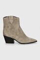 Kennel & Schmenger cizme de cowboy din piele intoarsa Dallas 41.73780.359 gri AW24