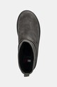 Замшевые сапоги Tommy Jeans TJW SUEDE FLATFORM BOOT WL серый EN0EN02599
