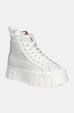 Tommy Jeans sneakersy skórzane TJW VULC FLATFORM MC WL platforma biały EN0EN02609