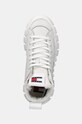 Tommy Jeans sneakersy skórzane TJW VULC FLATFORM MC WL biały EN0EN02609