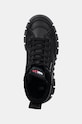 Tommy Jeans sneakers din piele TJW VULC FLATFORM MC WL negru EN0EN02609