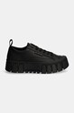 Kožené sneakers boty Tommy Jeans TJW VULC FLATFORM LC LEATHER EN0EN02610 černá AW24