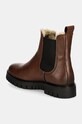 Boty Kožené kotníkové boty Tommy Jeans TJW CHELSEA BOOT WL EN0EN02626 hnědá