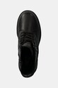 Tommy Jeans botine TJW MID HEEL BOOT LEATHER negru EN0EN02640