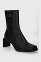 Tommy Jeans cizme de piele THE SOHO BOOT 5-8 cm negru EN0EN02682