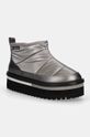 Tommy Jeans śniegowce TJW NYLON FLATFORM BOOT WL tekstylny szary EN0EN02689