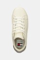 Шкіряні кросівки Tommy Jeans TJW FLATFORM SNEAKER METALLIC бежевий EN0EN02711