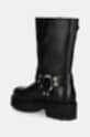 Scarpe Tommy Jeans stivaletti alla caviglia in pelle TJW URBAN BIKER BOOT LEATHER EN0EN02728 nero