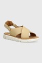 Шкіряні сандалі Camper Oruga Sandal віденський бежевий K200157.053