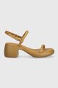 Δερμάτινα σανδάλια Camper Thelma Sandal K201596.002 καφέ SS24