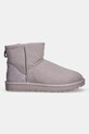 Čizme za snijeg od brušene kože UGG Classic Mini II 1016222.PSK siva AW24