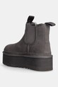 Obuwie UGG sztyblety zamszowe Neumel Platform Chelsea 1134526.GREY szary