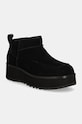 UGG cizme de zapada din piele intoarsa Cityfunc Ultra Mini neizolat negru 1158193.BLK