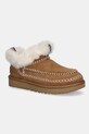 UGG cizme de zapada din piele intoarsa Classic Ultra Mini Alpine izolat maro 1158224.CHE