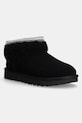 UGG cizme de zapada din piele intoarsa Classic Ultra Mini Maxi Curly izolat negru 1158263.BLK