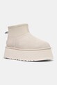 UGG cizme de iarna Classic Mini Dipper Puffer 1158275.WCRM alb AW24