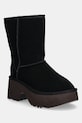 Замшевые ботинки UGG Classic Short New Heights замш чёрный 1158310.BLK