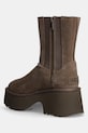 Obuća Gležnječe od brušene kože UGG Classic Twin Seam New Heights 1158313.HCK smeđa