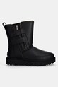 UGG śniegowce skórzane Classic Short Moto Boot 1164710.BLK czarny AW24