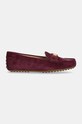 Μοκασίνια σουέτ Lauren Ralph Lauren Barnsbury 802821629023.600 μπορντό AW24