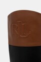Kožené kozačky Lauren Ralph Lauren Justine II černá 802942512001.999